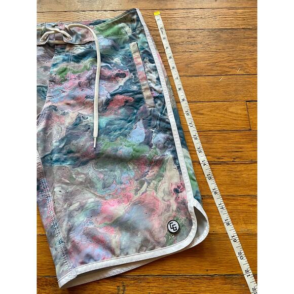 CG HABITATS OG Athletic Fit 309 Pink/Blue Boardshorts Mens sz 28 - Picture 11 of 12